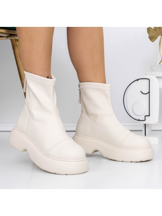 ΓΥΝΑΙΚΕΙΑ ΥΠΟΔΗΜΑΤΑ, Ανοιξιάτικα-Φθινοπωρινά Γυναικεία Μποτάκια Herada Μπεζ - Kalapod.gr