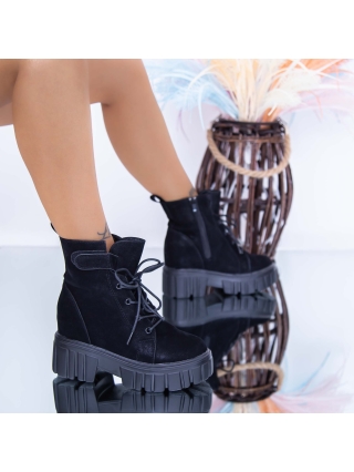 Γυναικεία Μποτάκια, Γυναικείες Μπότες Evalada Μαύρο - Kalapod.gr