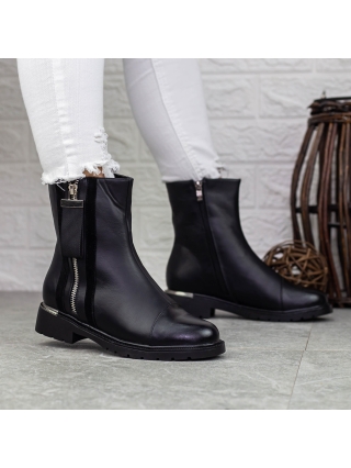 Γυναικεία Μποτάκια, Γυναικείες κοντές μπότες Saoda Μαύρο - Kalapod.gr