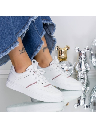 ΓΥΝΑΙΚΕΙΑ ΥΠΟΔΗΜΑΤΑ, Εσπαντρίγιες γυναικών Evada Λευκό-Σκούρο ροζ - Kalapod.gr