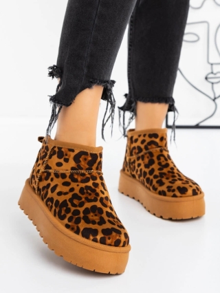 Γυναικεία Μποτάκια, Γυναικείες μπότες UG Rosaza  Λεοπάρδαλη - Kalapod.gr