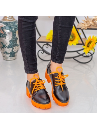 ΓΥΝΑΙΚΕΙΑ ΥΠΟΔΗΜΑΤΑ, Γυναικεία Casual Παπούτσια Rovada  Μαύρο-Πορτοκαλί - Kalapod.gr
