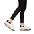 Γυναικεία αθλητικά παπούτσια μαύρο με λευκό από οικολογικό δέρμα Giuca, 3 - Kalapod.gr