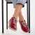 Γυναικεία casual παπούτσια κόκκινα από φυσικό δέρμα Egisa, 4 - Kalapod.gr