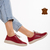Γυναικεία casual παπούτσια κόκκινα από φυσικό δέρμα Egisa - Kalapod.gr