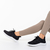 Γυναικεία αθλητικά παπούτσια μαύρα από ύφασμα Thiago, 6 - Kalapod.gr
