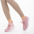 Γυναικεία αθλητικά παπούτσια  ροζ από ύφασμα Samye, 5 - Kalapod.gr