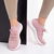 Γυναικεία αθλητικά παπούτσια  ροζ από ύφασμα Samye, 6 - Kalapod.gr