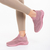 Γυναικεία αθλητικά παπούτσια  ροζ από ύφασμα Aceline, 3 - Kalapod.gr
