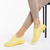 Γυναικεία αθλητικά παπούτσια  κίτρινα από ύφασμα  Fatima - Kalapod.gr