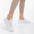 Γυναικεία αθλητικά παπούτσια λευκά από ύφασμα Frieda, 5 - Kalapod.gr