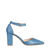 Γυναικεία παπούτσια μπλε με τακούνι από οικολογικό δέρμα Ramani, 2 - Kalapod.gr
