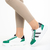 Γυναικεία αθλητικά παπούτσια πράσινα από οικολογικό δέρμα Valla, 4 - Kalapod.gr