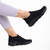 Γυναικεία αθλητικά παπούτσια μαύρα από ύφασμα Adalira, 6 - Kalapod.gr