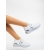 Γυναικεία αθλητικά παπούτσια λευκά από ύφασμα Loraina, 4 - Kalapod.gr