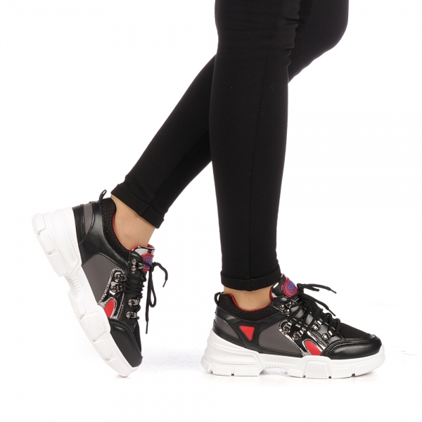Γυναικεία αθλητικά παπούτσια Nohea μαύρα, 3 - Kalapod.gr
