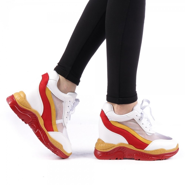 Γυναικεία αθλητικά παπούτσια Gotter κόκκινα, 2 - Kalapod.gr