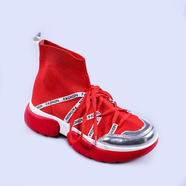 Γυναικεία αθλητικά παπούτσια Ramona κόκκινα, 5 - Kalapod.gr