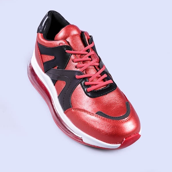Γυναικεία αθλητικά παπούτσια Allegria κόκκινα, 5 - Kalapod.gr