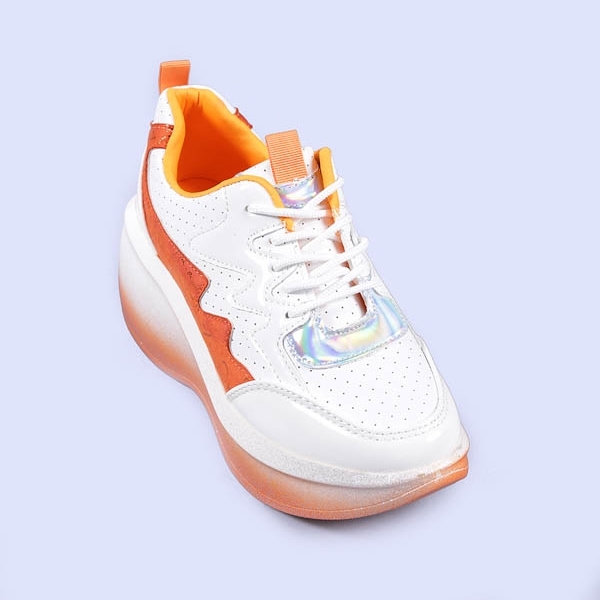 Γυναικεία αθλητικά παπούτσια Sabah πορτοκάλι, 5 - Kalapod.gr