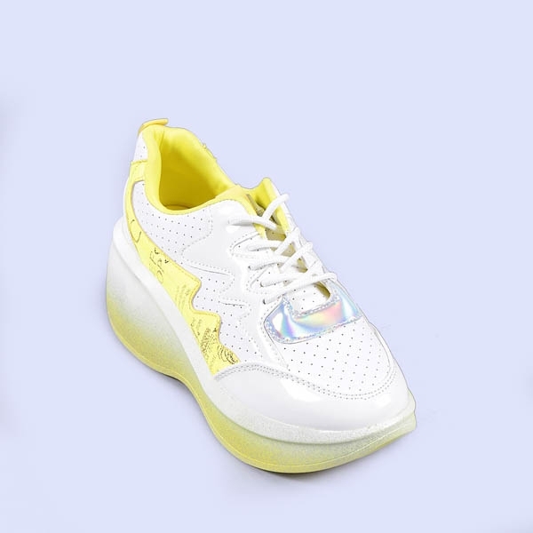 Γυναικεία αθλητικά παπούτσια Sabah κίτρινα, 5 - Kalapod.gr