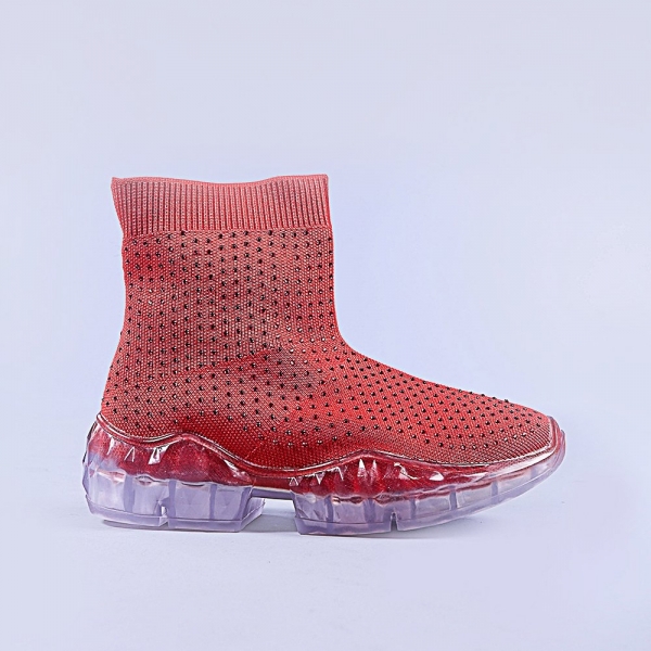 Γυναικεία αθλητικά παπούτσια Carlia κόκκινα - Kalapod.gr