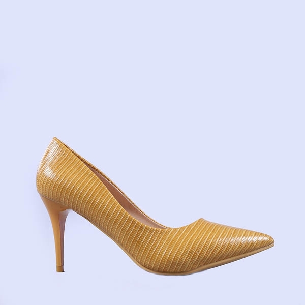 Γυναικεία παπούτσια Minerva κίτρινα, 2 - Kalapod.gr