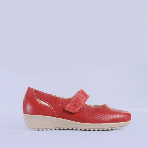Δερμάτινα παπούτσια Lavia κόκκινα, 5 - Kalapod.gr