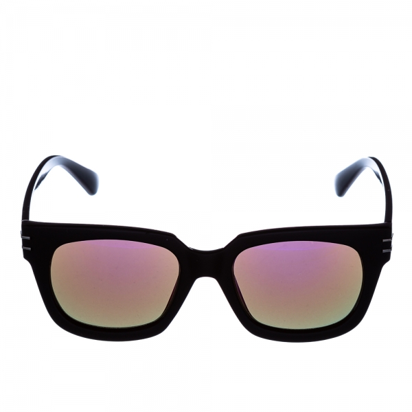 Γυναικεία γυαλιά ηλίου μαύρα με μωβ, 2 - Kalapod.gr