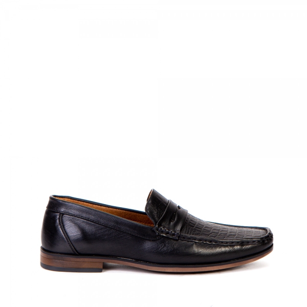 Ανδρικά παπούτσια Lister μαύρα, 2 - Kalapod.gr
