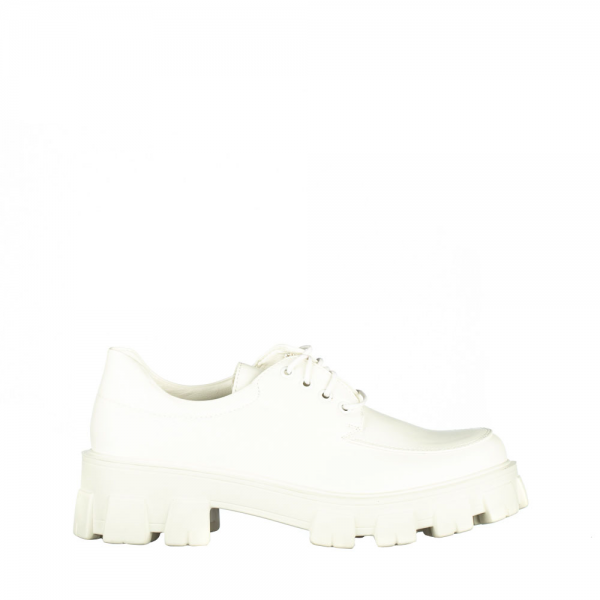 Γυναικεία casual παπούτσια  Regan λευκά, 4 - Kalapod.gr