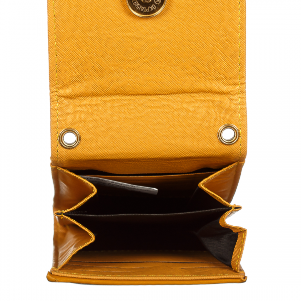 Γυναικείο πορτοφόλι Ferona κίτρινο, 6 - Kalapod.gr