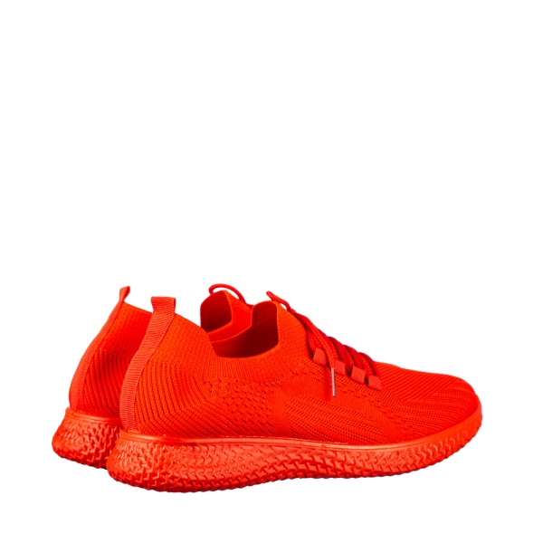 Ανδρικά αθλητικά παπούτσια κόκκινα από οικολογικό δέρμα Vurvun, 4 - Kalapod.gr