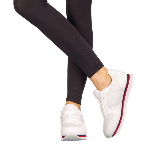 Γυναικεία αθλητικά παπούτσια   Corny λευκά, 3 - Kalapod.gr