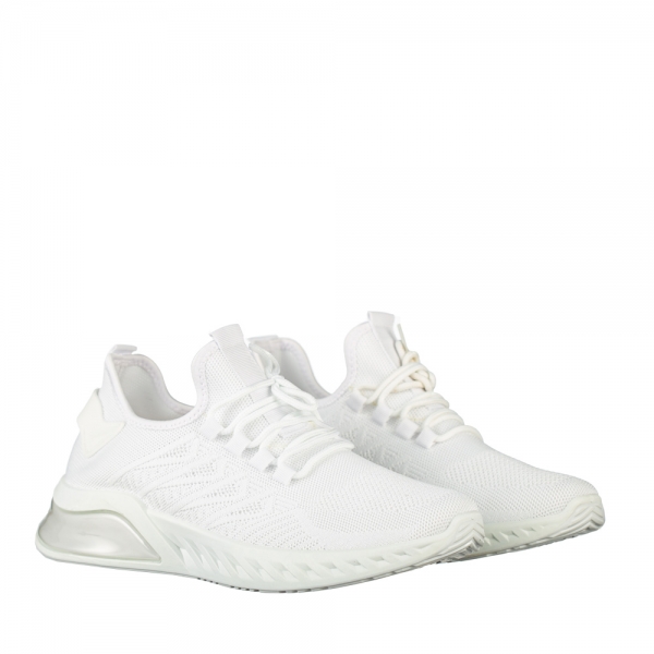 Ανδρικά αθλητικά παπούτσια λευκά από συνθετικό υλικό Riddel, 2 - Kalapod.gr