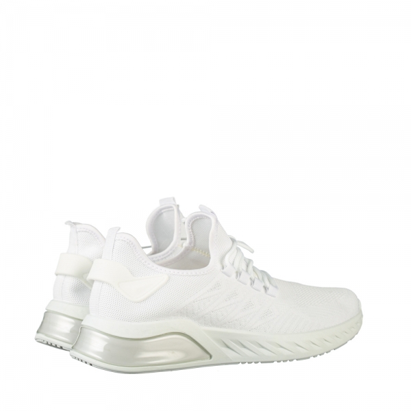 Ανδρικά αθλητικά παπούτσια λευκά από συνθετικό υλικό Riddel, 4 - Kalapod.gr