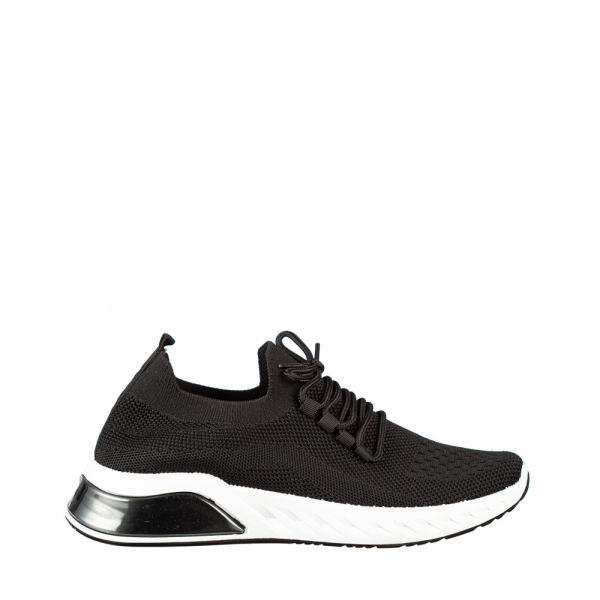 Ανδρικά αθλητικά παπούτσια μαύρα από συνθετικό υλικό Amal - Kalapod.gr