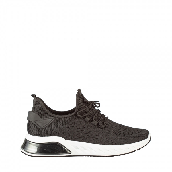 Ανδρικά αθλητικά παπούτσια μαύρα από συνθετικό υλικό Riddel - Kalapod.gr