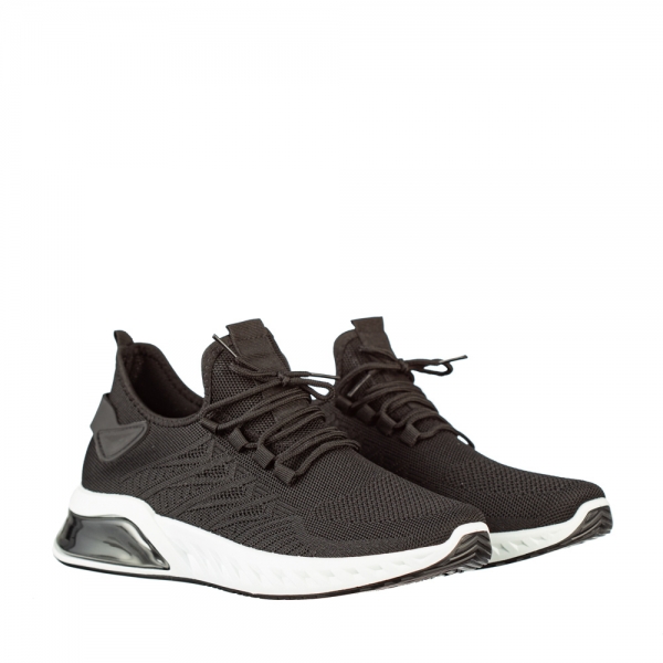 Ανδρικά αθλητικά παπούτσια μαύρα από συνθετικό υλικό Riddel, 2 - Kalapod.gr
