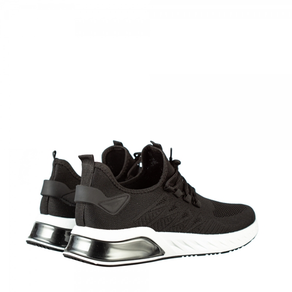 Ανδρικά αθλητικά παπούτσια μαύρα από συνθετικό υλικό Riddel, 4 - Kalapod.gr