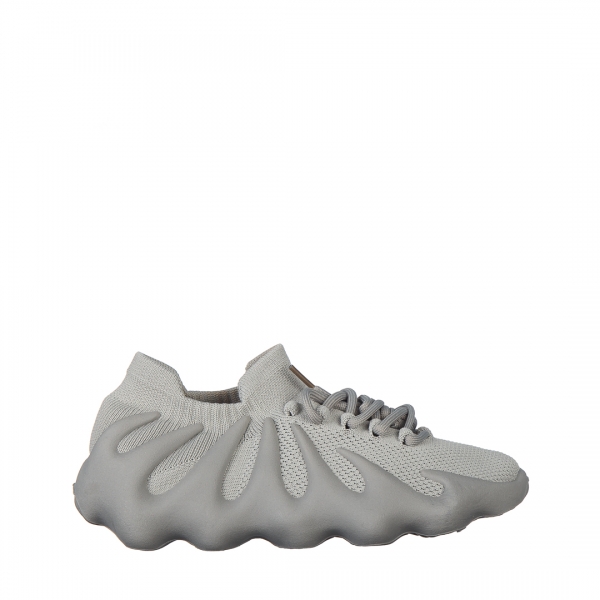 Γυναικεία αθλητικά παπούτσια  γκρί από ύφασμα   Dioma, 2 - Kalapod.gr