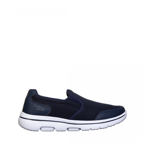 Ανδρικά αθλητικά παπούτσια μπλε από ύφασμα Kadence, 2 - Kalapod.gr