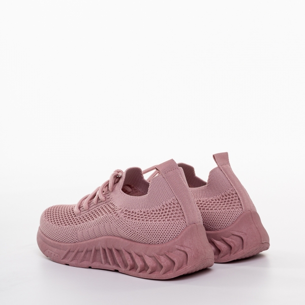 Παιδικά αθλητικά παπούτσια  ροζ  από ύφασμα  Peyton, 4 - Kalapod.gr