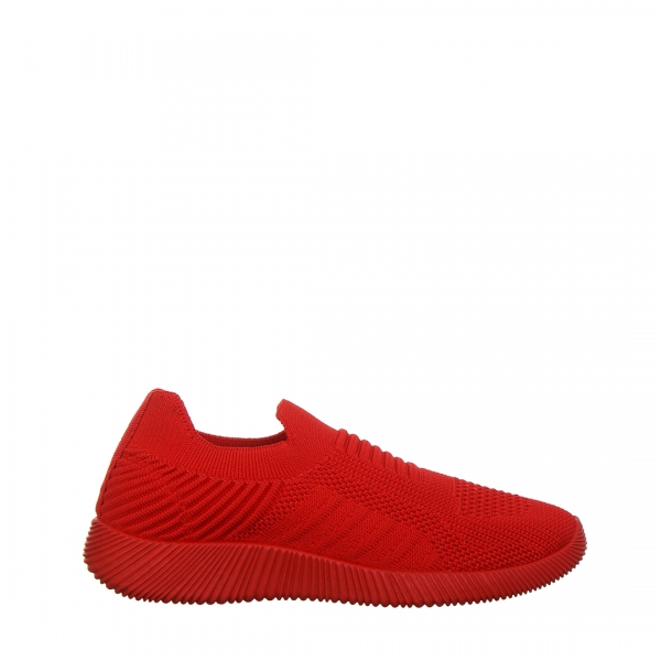 Παιδικά αθλητικά παπούτσια  κόκκινα  από ύφασμα  Luna, 2 - Kalapod.gr