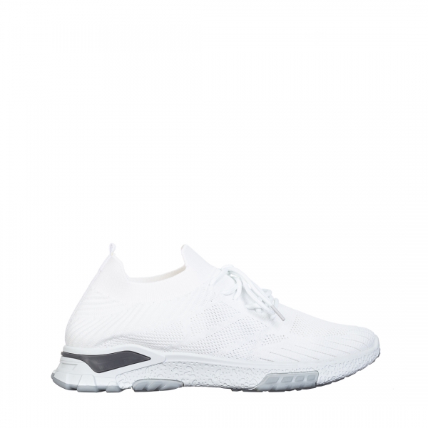 Ανδρικά αθλητικά παπούτσια  λευκά από ύφασμα Todozi, 2 - Kalapod.gr
