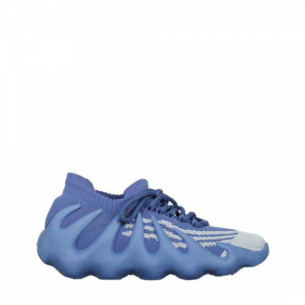 Γυναικεία αθλητικά παπούτσια  μπλε από ύφασμα  Nelly, 2 - Kalapod.gr