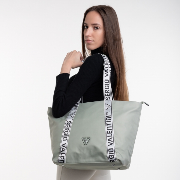 Γυναικεία τσάντα  πράσινο από ύφασμα Anelise - Kalapod.gr