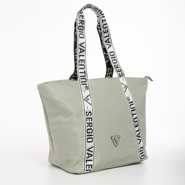 Γυναικεία τσάντα  πράσινο από ύφασμα Anelise, 2 - Kalapod.gr