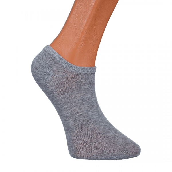 Σετ 3 ζευγάρια γυναικείες κάλτσες γκρί BD-1017 - Kalapod.gr
