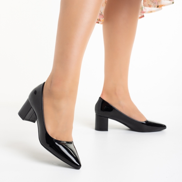 Γυναικεία παπούτσια μαύρα Afila, 4 - Kalapod.gr